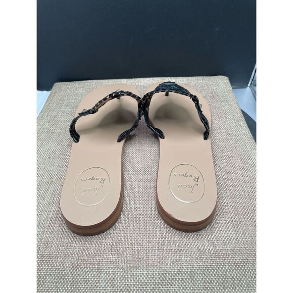 Jack Rogers Georgica Sandals in Black Women’s Size 8 Flats - Picture 3 of 9